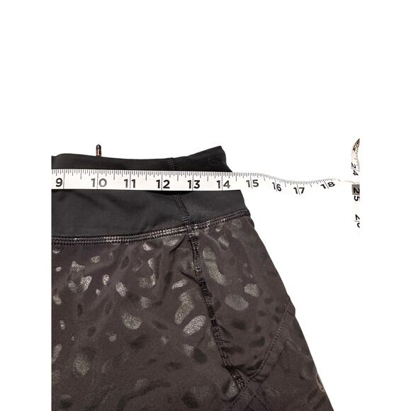 Lululemon Run Speed Sports Black Animal Print Size 4 Excellent Condition - Picture 5 of 6